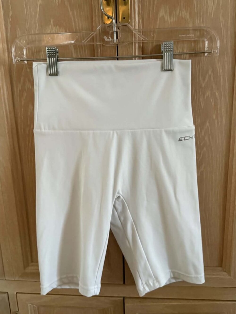ECHT Women’s S White Sculpting High Waist Workout Shorts